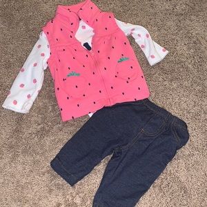 Matching set with vest size (3m)